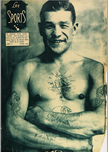Campeon John Berhnart en la revista Los Sports 1928.