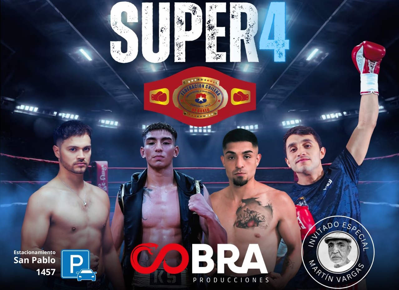 Vuelve el evento de boxeo “Los 4 Fantásticos” con un campeonato que promete vibrantes combates